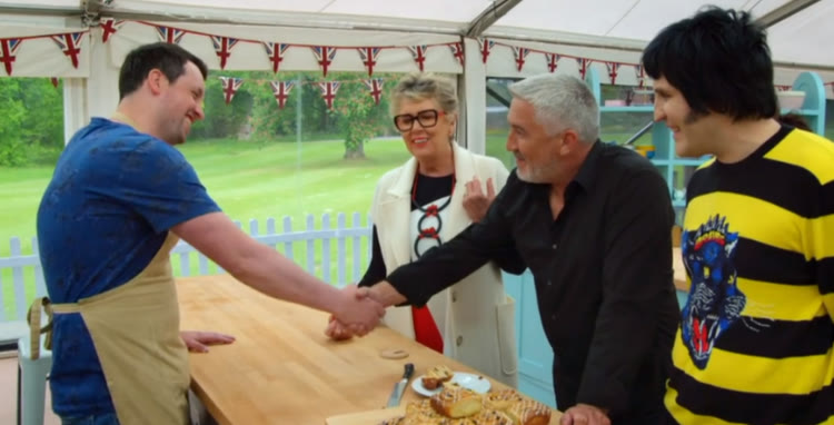 Handshake moment with Dan Beasley-Harling