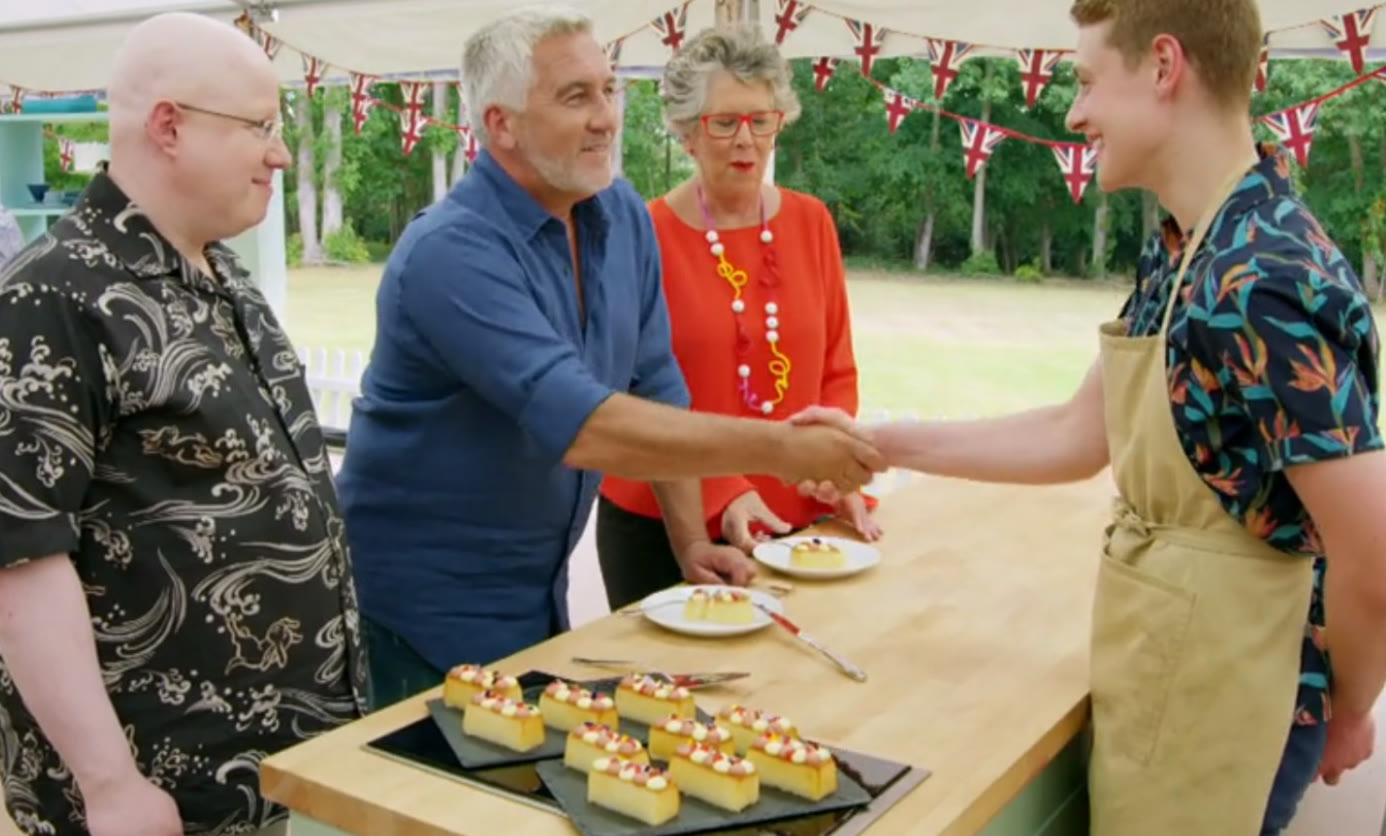Handshake moment with Peter Sawkins