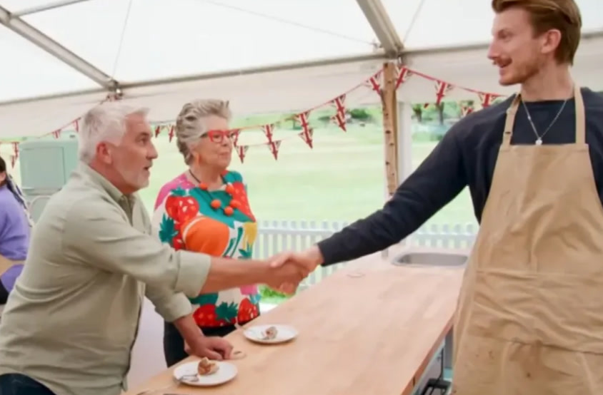 Handshake moment with Tom Arden